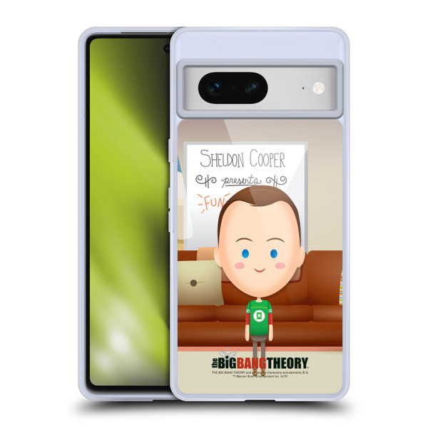 The Big Bang Theory Character Art Sheldon Soft Gel Case for Google Pixel 7