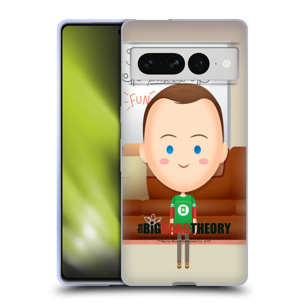 The Big Bang Theory Character Art Sheldon Soft Gel Case for Google Pixel 7 Pro