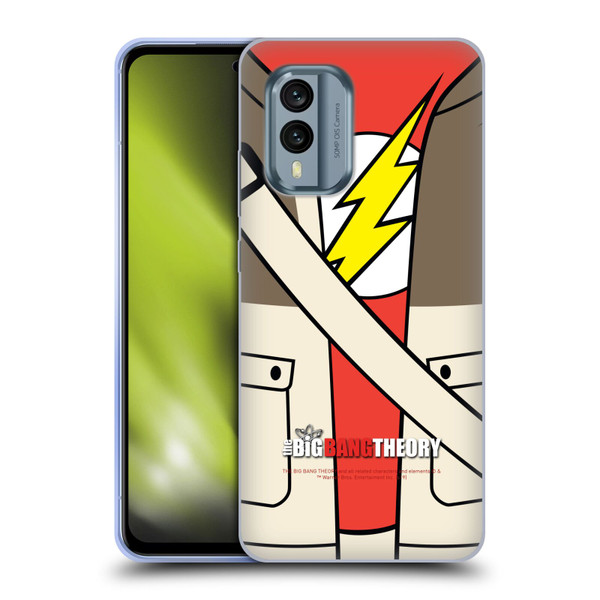 The Big Bang Theory Iconic Shirts Sheldon Soft Gel Case for Nokia X30