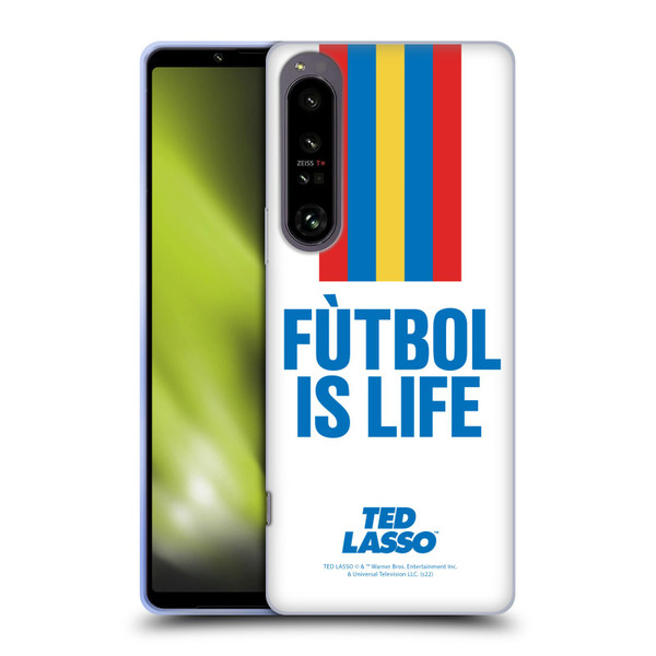 Ted Lasso Season 1 Graphics Futbol Is Life Soft Gel Case for Sony Xperia 1 IV