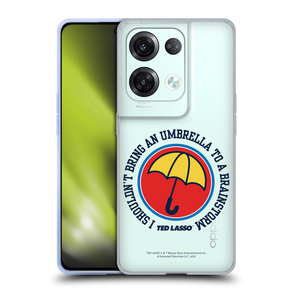 Ted Lasso Season 2 Graphics Umbrella Soft Gel Case for OPPO Reno8 Pro
