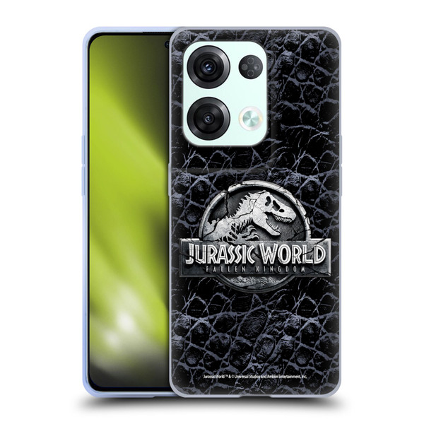 Jurassic World Fallen Kingdom Logo Dinosaur Scale Soft Gel Case for OPPO Reno8 Pro