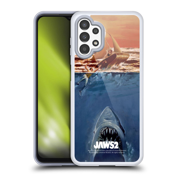 Jaws II Key Art Sailing Poster Soft Gel Case for Samsung Galaxy A13 (2022)