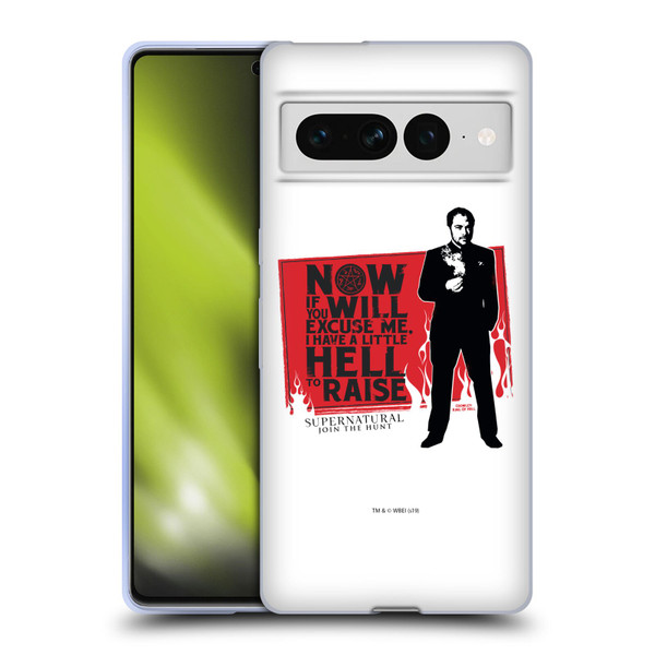 Supernatural Graphic Sam, Dean & Castiel Soft Gel Case for Google Pixel 7 Pro