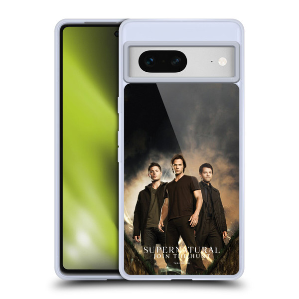 Supernatural Key Art Sam, Dean & Castiel 2 Soft Gel Case for Google Pixel 7