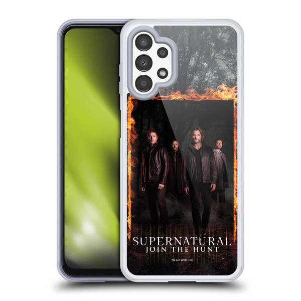 Supernatural Key Art Sam, Dean, Castiel & Crowley Soft Gel Case for Samsung Galaxy A13 (2022)