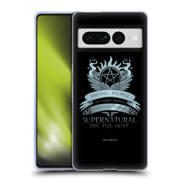 Supernatural Vectors Saving People Logo Soft Gel Case for Google Pixel 7 Pro