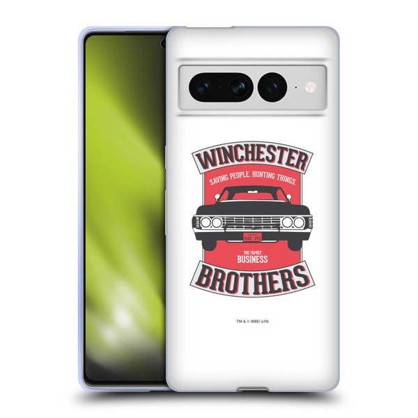 Supernatural Vectors Winchester Brothers 2 Soft Gel Case for Google Pixel 7 Pro