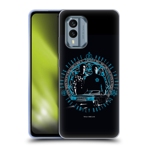 Supernatural Vectors Dean & Sam Business Soft Gel Case for Nokia X30