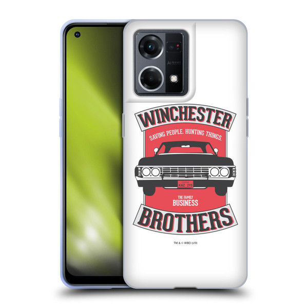 Supernatural Vectors Winchester Brothers 2 Soft Gel Case for OPPO Reno8 4G