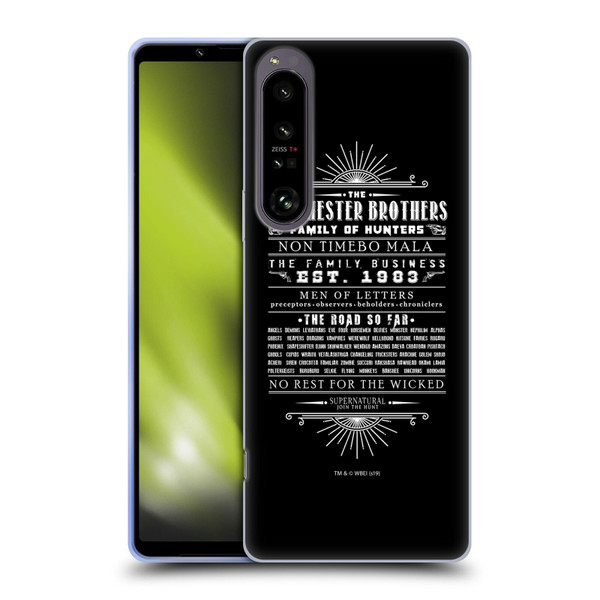 Supernatural Vectors Winchester Brothers Soft Gel Case for Sony Xperia 1 IV