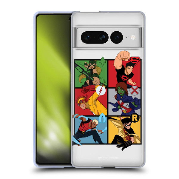 Young Justice Graphics Character Art Soft Gel Case for Google Pixel 7 Pro