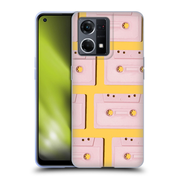 Pepino De Mar Patterns 2 Cassette Tape Soft Gel Case for OPPO Reno8 4G