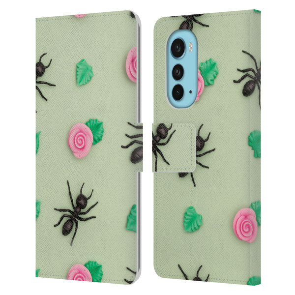 Pepino De Mar Patterns 2 Ant Leather Book Wallet Case Cover For Motorola Edge (2022)