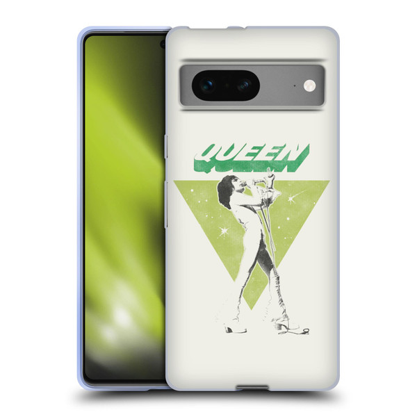 Queen Key Art Freddie Mercury Soft Gel Case for Google Pixel 7