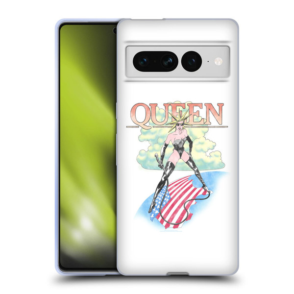 Queen Key Art Vintage Tour Soft Gel Case for Google Pixel 7 Pro