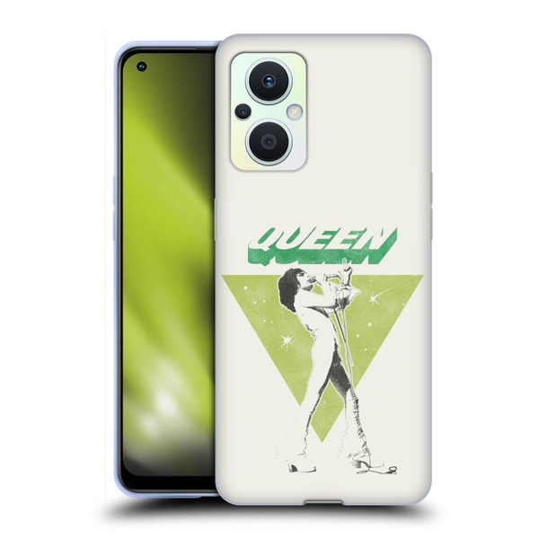 Queen Key Art Freddie Mercury Soft Gel Case for OPPO Reno8 Lite