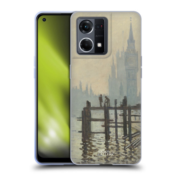 The National Gallery Art Monet Thames Soft Gel Case for OPPO Reno8 4G