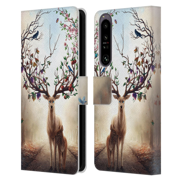 Jonas "JoJoesArt" Jödicke Wildlife Seasons Leather Book Wallet Case Cover For Sony Xperia 1 IV