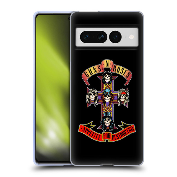 Guns N' Roses Key Art Appetite For Destruction Soft Gel Case for Google Pixel 7 Pro