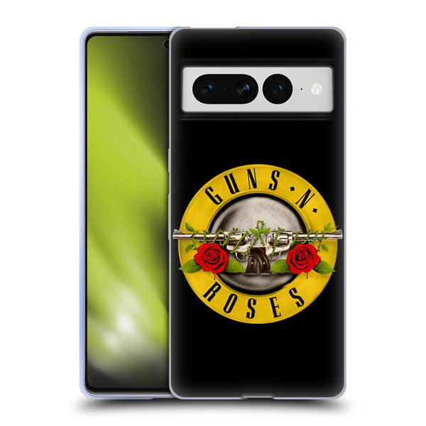 Guns N' Roses Key Art Bullet Logo Soft Gel Case for Google Pixel 7 Pro