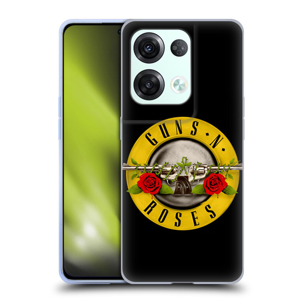 Guns N' Roses Key Art Bullet Logo Soft Gel Case for OPPO Reno8 Pro