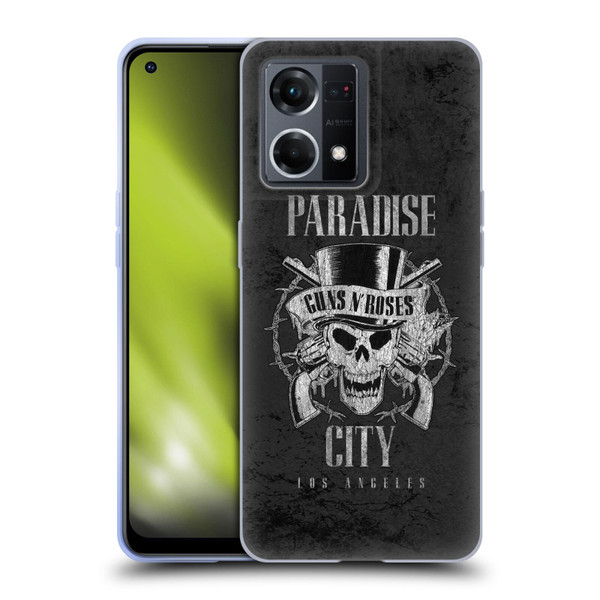 Guns N' Roses Vintage Paradise City Soft Gel Case for OPPO Reno8 4G