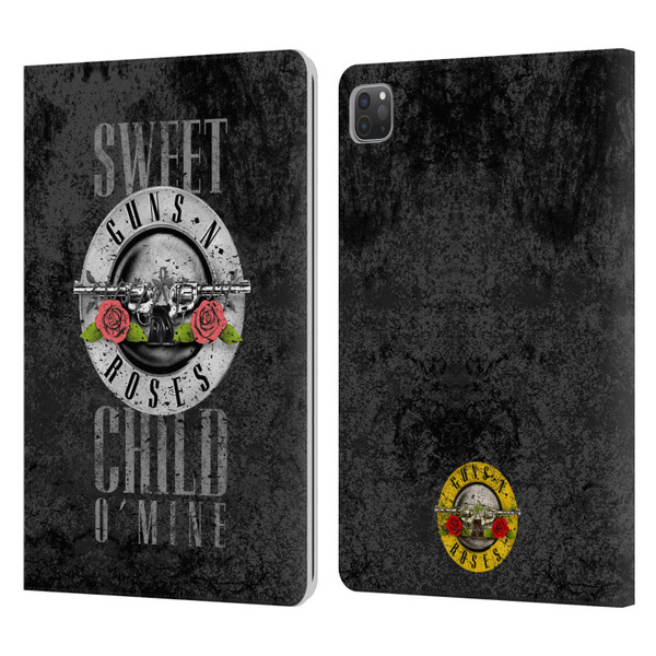 Guns N' Roses Vintage Sweet Child O' Mine Leather Book Wallet Case Cover For Apple iPad Pro 11 2020 / 2021 / 2022