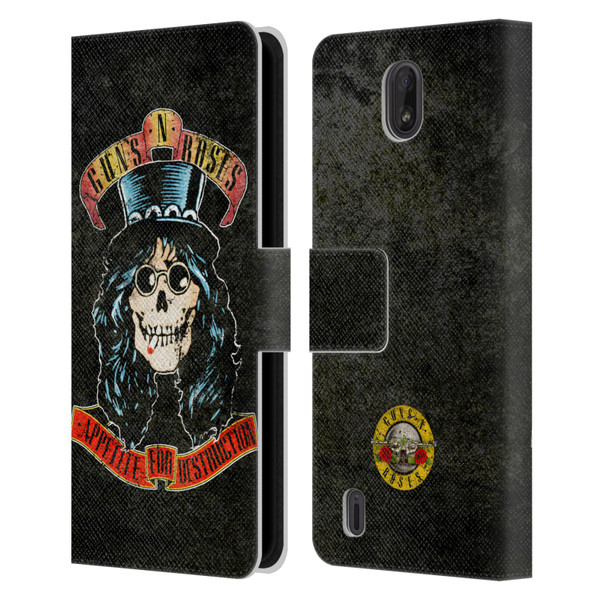 Guns N' Roses Vintage Slash Leather Book Wallet Case Cover For Nokia C01 Plus/C1 2nd Edition