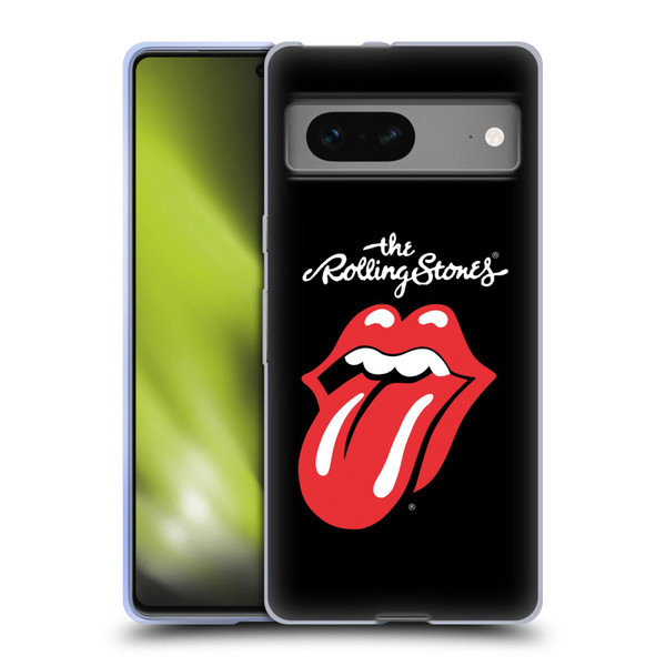 The Rolling Stones Key Art Tongue Classic Soft Gel Case for Google Pixel 7