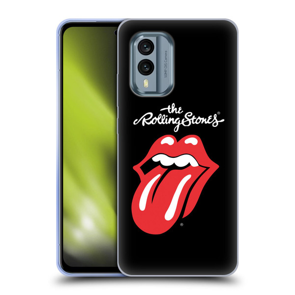 The Rolling Stones Key Art Tongue Classic Soft Gel Case for Nokia X30