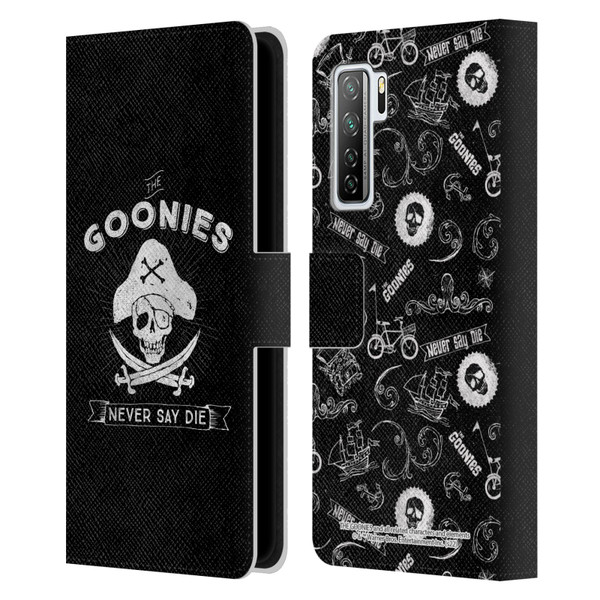 The Goonies Graphics Logo Leather Book Wallet Case Cover For Huawei Nova 7 SE/P40 Lite 5G