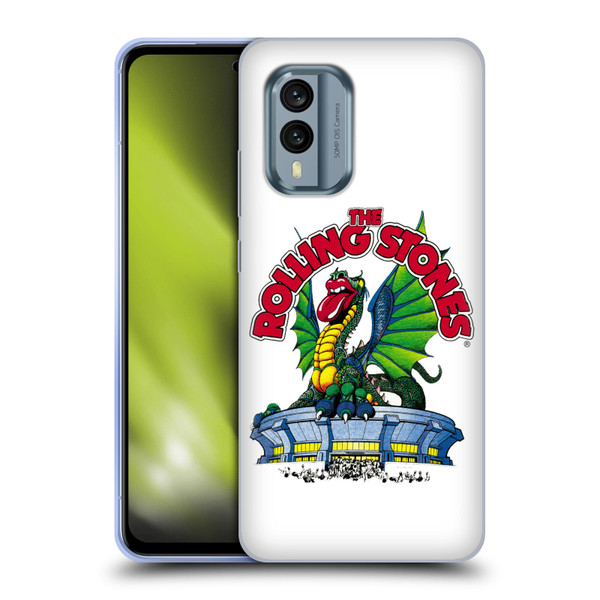 The Rolling Stones Key Art Dragon Soft Gel Case for Nokia X30
