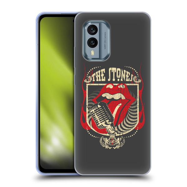 The Rolling Stones Key Art Jumbo Tongue Soft Gel Case for Nokia X30