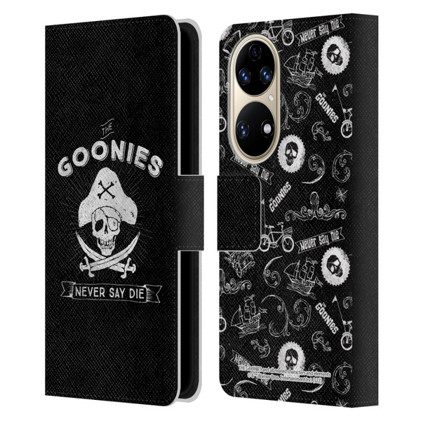 The Goonies Graphics Logo Leather Book Wallet Case Cover For Huawei P50