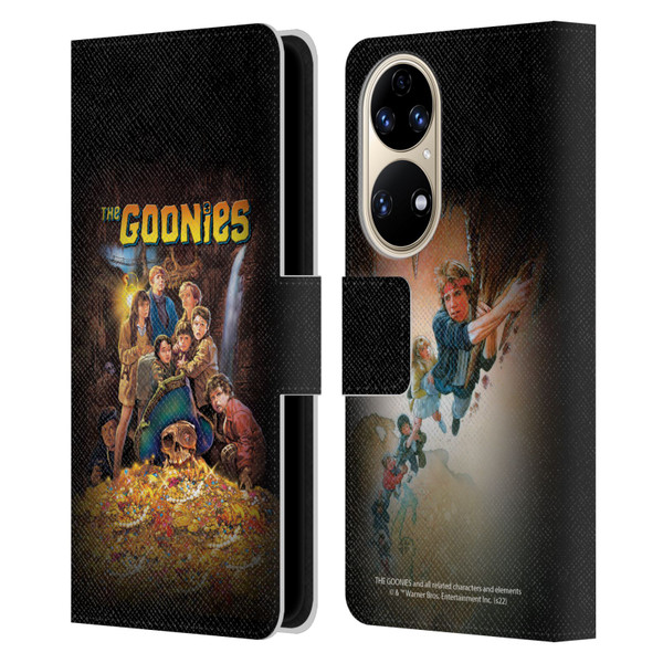 The Goonies Graphics Poster Leather Book Wallet Case Cover For Huawei P50