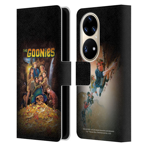The Goonies Graphics Poster Leather Book Wallet Case Cover For Huawei P50 Pro