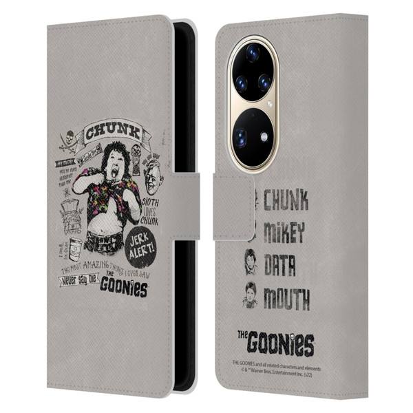 The Goonies Graphics Character Art Leather Book Wallet Case Cover For Huawei P50 Pro