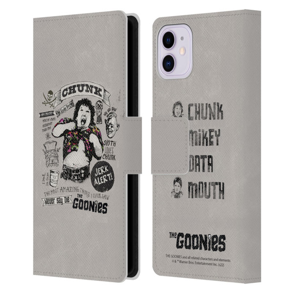 The Goonies Graphics Character Art Leather Book Wallet Case Cover For Apple iPhone 11