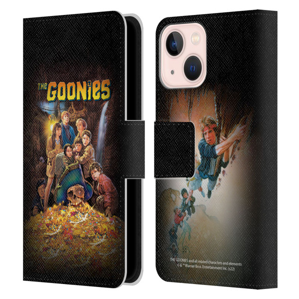 The Goonies Graphics Poster Leather Book Wallet Case Cover For Apple iPhone 13 Mini