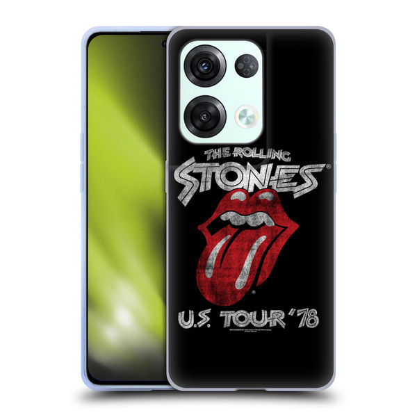 The Rolling Stones Key Art US Tour 78 Soft Gel Case for OPPO Reno8 Pro