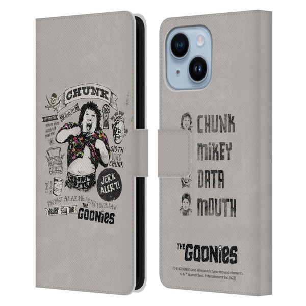 The Goonies Graphics Character Art Leather Book Wallet Case Cover For Apple iPhone 14 Plus
