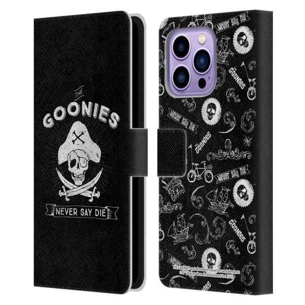 The Goonies Graphics Logo Leather Book Wallet Case Cover For Apple iPhone 14 Pro Max