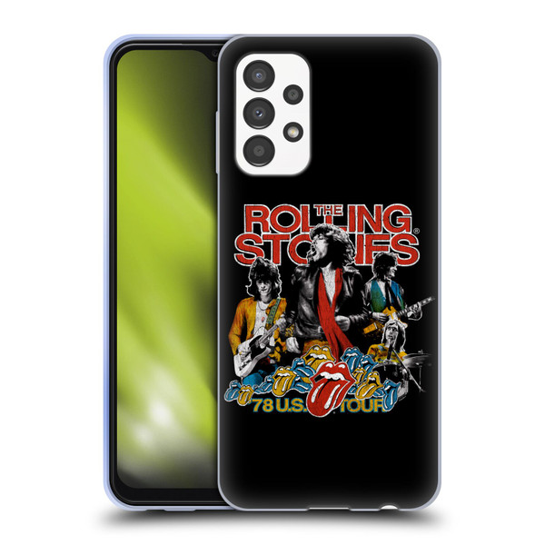 The Rolling Stones Key Art 78 US Tour Vintage Soft Gel Case for Samsung Galaxy A13 (2022)