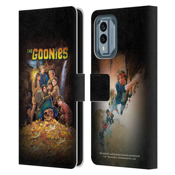 The Goonies Graphics Poster Leather Book Wallet Case Cover For Nokia X30