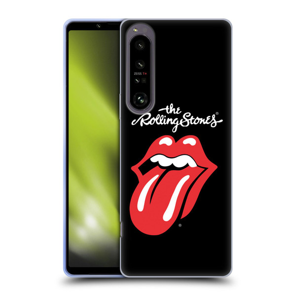 The Rolling Stones Key Art Tongue Classic Soft Gel Case for Sony Xperia 1 IV