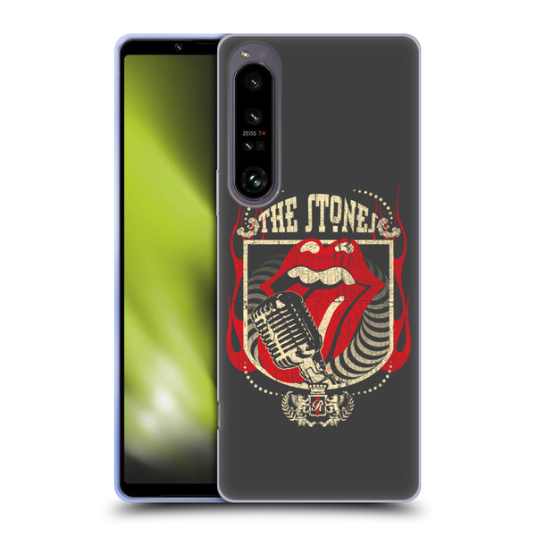 The Rolling Stones Key Art Jumbo Tongue Soft Gel Case for Sony Xperia 1 IV