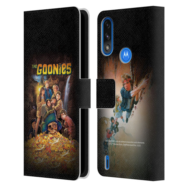 The Goonies Graphics Poster Leather Book Wallet Case Cover For Motorola Moto E7 Power / Moto E7i Power