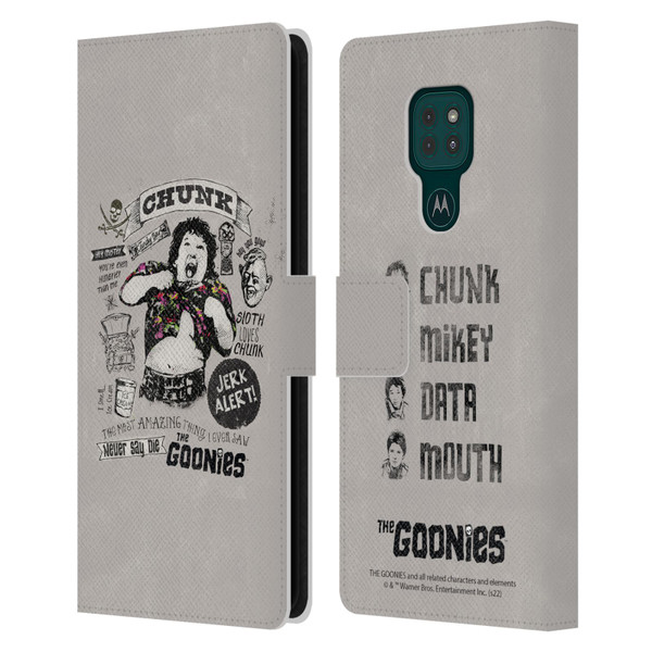 The Goonies Graphics Character Art Leather Book Wallet Case Cover For Motorola Moto G9 Play