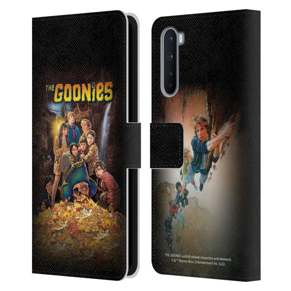 The Goonies Graphics Poster Leather Book Wallet Case Cover For OnePlus Nord 5G